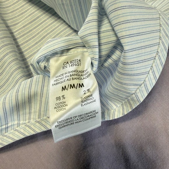 NWT Bonobos White Blue Stripe Shirt Button Down Cotton Men's Size Medium L/S - Picture 5 of 7